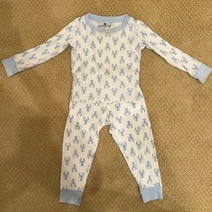 Nantucket Kids Blue Lobster Pajamas size 18-24 months